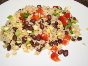 Brown Rice and Black Bean Salad