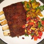 Cumin Dry-Rub Ribs with Pineapple Salsa