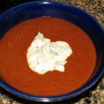 Kidney Bean Soup with Lime Yogurt