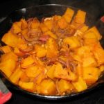 Steamed Butternut Squash with Ancho Chili Dressing