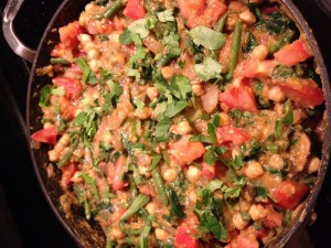 Spinach, Red Lentil, and Green Bean Curry