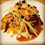 Spicy Ribs with Daikon Kale Slaw