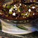 Sweet Potato Pie with Bacon, Leeks, and Goat Cheese