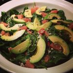 Grapefruit, Avocado, Bacon Salad with Shallot Champagne Vinaigrette