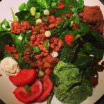 Chorizo Espinaca Ensalada