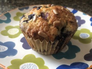 Blueberry Muffins Studded with Sunflower Seeds