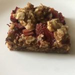 Strawberry Rhubarb Oat Squares