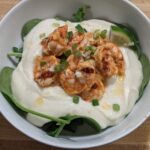 Garlic Lime Shrimp with Cauliflower Puree